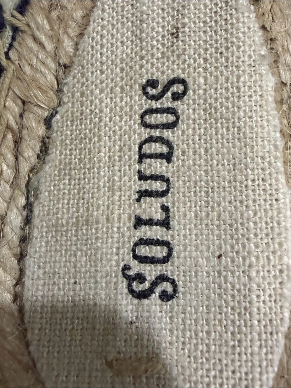Soludos Navy Canvas Tassel Espadrille Mules slipons flats espadrille size 8